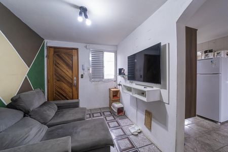 Sala de apartamento à venda com 3 quartos, 51m² em Conjunto Habitacional Padre Manoel de Paiva, São Paulo