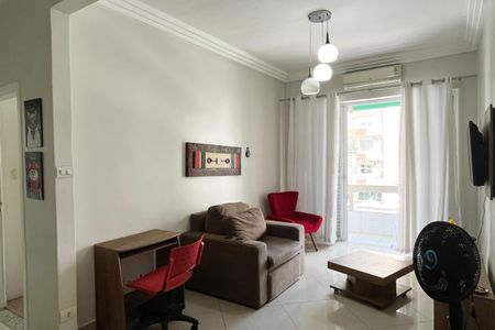 Sala de apartamento para alugar com 1 quarto, 70m² em Boqueirão, Santos