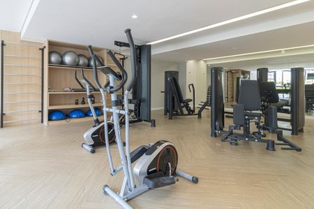 Studio para alugar com 27m², 1 quarto e sem vaga Studio para alugar com 27m², 1 quarto e sem vagaÁrea comum - Academia