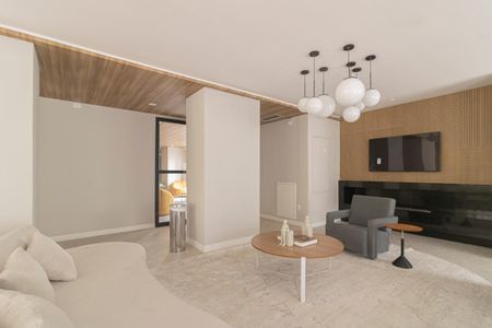 Studio para alugar com 27m², 1 quarto e sem vaga Studio para alugar com 27m², 1 quarto e sem vagaÁrea comum - Salão de festas