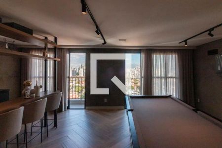 Studio para alugar com 27m², 1 quarto e sem vaga Studio para alugar com 27m², 1 quarto e sem vagaÁrea comum - Sala de jogos