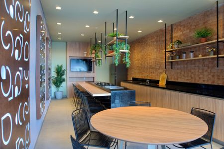 Apartamento para alugar com 120m², 2 quartos e 2 vagasÁrea Comum - Espaço Gourmet