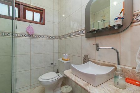 Banheiro do Quarto 1 de casa de condomínio à venda com 4 quartos, 164m² em Serraria, Porto Alegre