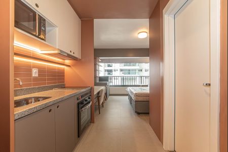 Studio à venda com 25m², 1 quarto e sem vagaCozinha