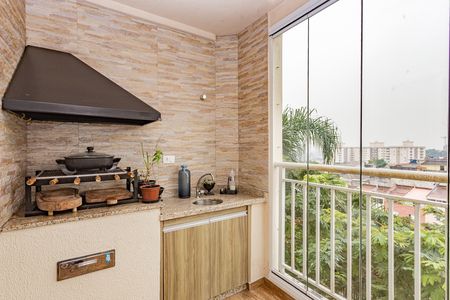 Varanda de apartamento para alugar com 3 quartos, 69m² em Vila Caraguata, São Paulo
