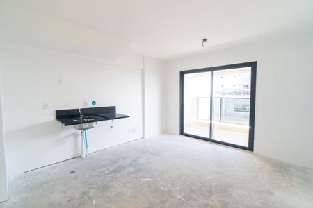 Sala/Cozinha de apartamento para alugar com 1 quarto, 47m² em Vila Clementino, São Paulo