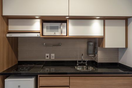 Studio para alugar com 30m², 1 quarto e sem vagaCozinha - Armários
