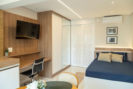 Quarto de kitnet/studio para alugar com 1 quarto, 30m² em Jardim das Acacias, São Paulo