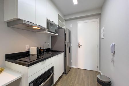 Cozinha de kitnet/studio para alugar com 1 quarto, 30m² em Vila Mariana, São Paulo