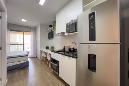 Studio para alugar com 30m², 1 quarto e sem vaga Studio para alugar com 30m², 1 quarto e sem vagaCozinha