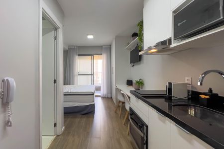 Cozinha de kitnet/studio para alugar com 1 quarto, 30m² em Vila Mariana, São Paulo