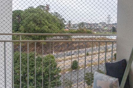 Varanda da sala  de apartamento para alugar com 2 quartos, 55m² em Centro, Diadema