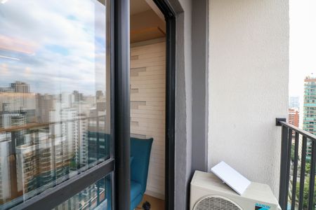 Studio para alugar com 39m², 1 quarto e sem vagaVaranda