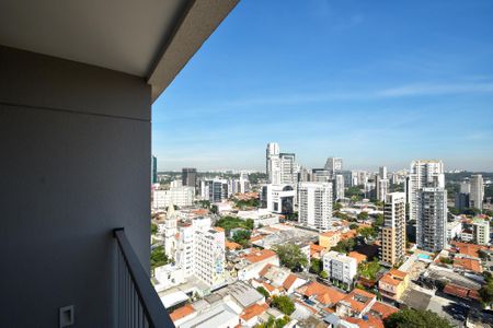 varanda Sala de kitnet/studio à venda com 1 quarto, 27m² em Pinheiros, São Paulo