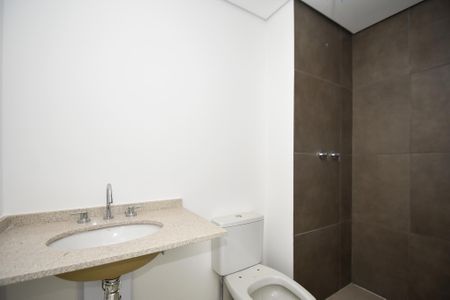 banheiro de kitnet/studio à venda com 1 quarto, 27m² em Pinheiros, São Paulo