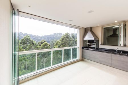 Varanda gourmet de apartamento à venda com 3 quartos, 156m² em Tamboré, Santana de Parnaíba