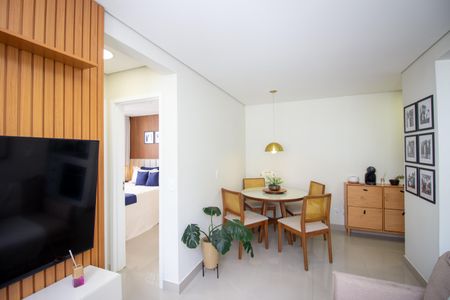 Sala de apartamento à venda com 2 quartos, 48m² em Europa, Contagem