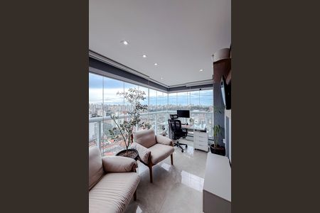 Varanda da Sala de apartamento à venda com 1 quarto, 64m² em Jardim da Gloria, São Paulo