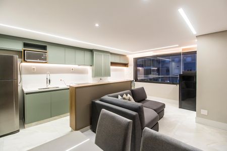 Sala  de apartamento para alugar com 2 quartos, 60m² em Vila Militar, Barueri