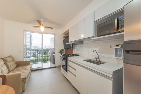 Sala - Cozinha Integrada de apartamento para alugar com 2 quartos, 36m² em Vila Cruzeiro, São Paulo