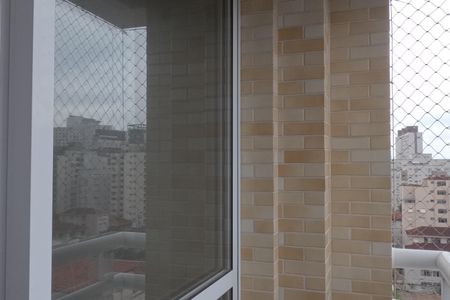 Varanda da Sala de apartamento para alugar com 2 quartos, 60m² em Gonzaga, Santos