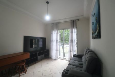 Sala de apartamento para alugar com 2 quartos, 55m² em Balneario Cidade Atlantica, Guarujá