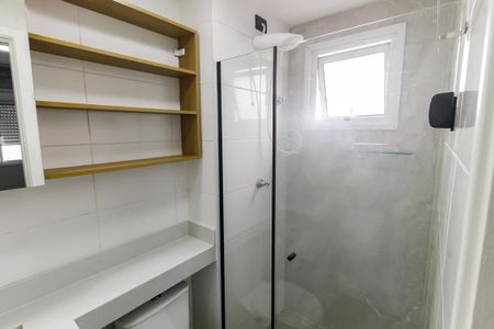 Banheiro de apartamento para alugar com 1 quarto, 24m² em Paraíso do Morumbi, São Paulo