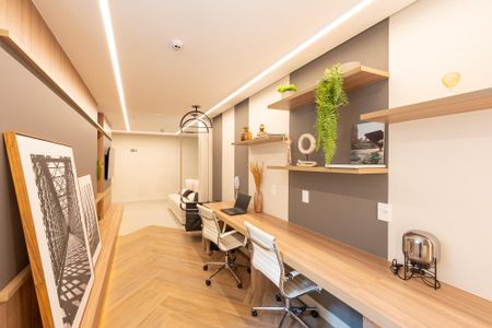 Studio para alugar com 26m², 1 quarto e sem vagaCoworking