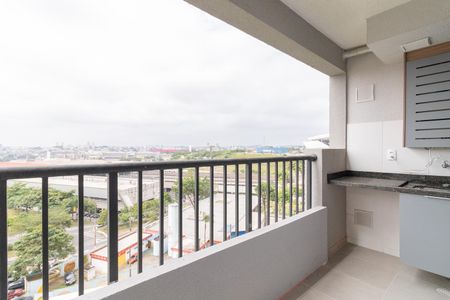 Varanda da Sala de apartamento para alugar com 2 quartos, 42m² em Cidade Antônio Estêvão de Carvalho, São Paulo