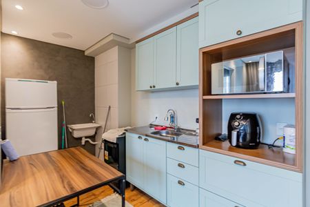 Cozinha de apartamento para alugar com 2 quartos, 37m² em Várzea da Barra Funda, São Paulo