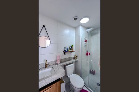 Banheiro da Suíte de apartamento para alugar com 1 quarto, 30m² em Alto da Mooca, São Paulo