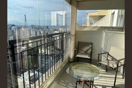 Varanda e Vista de apartamento para alugar com 1 quarto, 54m² em Bela Vista, São Paulo