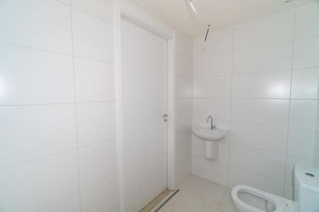 Banheiro de kitnet/studio para alugar com 1 quarto, 27m² em Vila Clementino, São Paulo