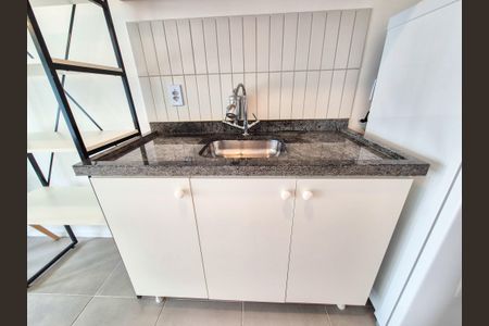 Cozinha - Armários de kitnet/studio para alugar com 1 quarto, 21m² em República, São Paulo