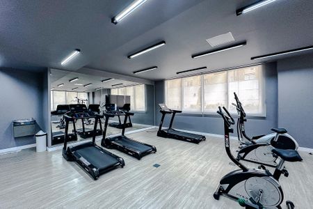 Studio para alugar com 27m², 1 quarto e sem vaga Studio para alugar com 27m², 1 quarto e sem vagaÁrea comum - Academia