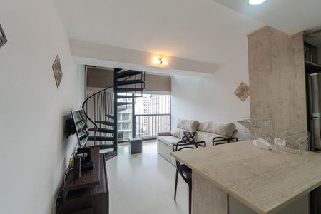 Sala de apartamento para alugar com 1 quarto, 53m² em Bela Vista, São Paulo