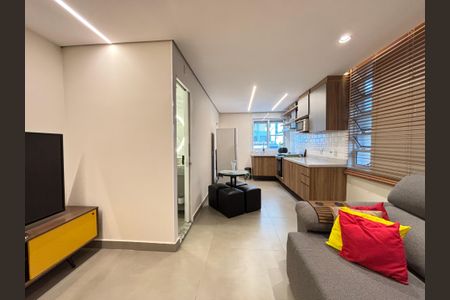 Sala de apartamento para alugar com 1 quarto, 50m² em Itaim Bibi, São Paulo
