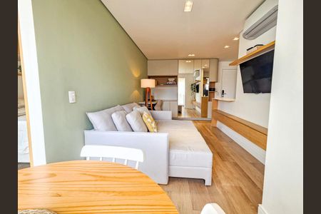 Sala de apartamento à venda com 1 quarto, 49m² em Vila Gertrudes, São Paulo