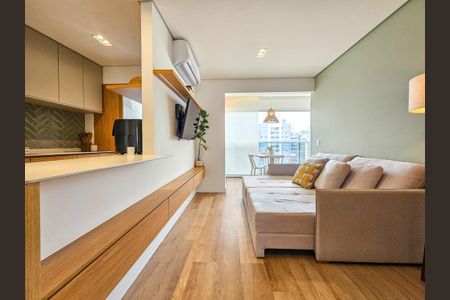 Sala de apartamento à venda com 1 quarto, 49m² em Vila Gertrudes, São Paulo