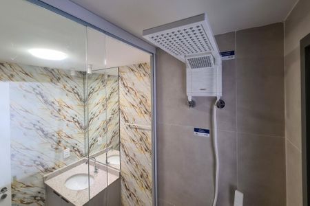 Banheiro da Suíte de apartamento à venda com 1 quarto, 48m² em Pinheiros, São Paulo
