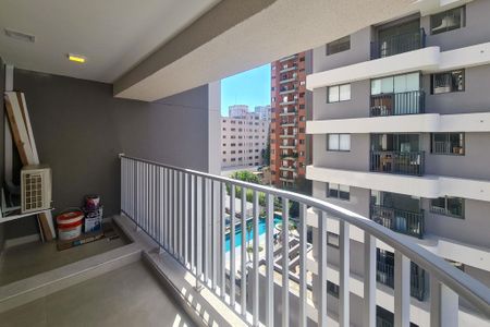 Varanda da Suíte de apartamento à venda com 1 quarto, 48m² em Pinheiros, São Paulo