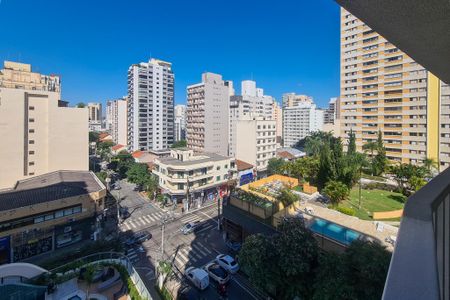 Vista da Sala de apartamento à venda com 1 quarto, 48m² em Pinheiros, São Paulo