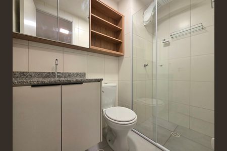 Apartamento para alugar com 26m², 1 quarto e sem vaga Apartamento para alugar com 26m², 1 quarto e sem vagaBanheiro da Suíte