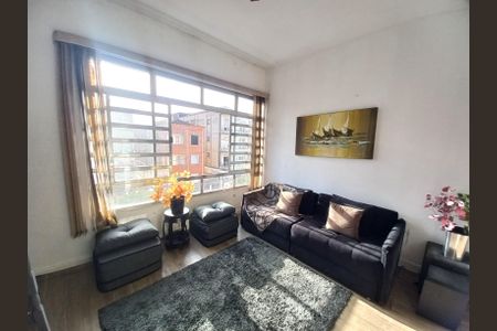 Sala Living de apartamento para alugar com 1 quarto, 44m² em Centro, São Vicente
