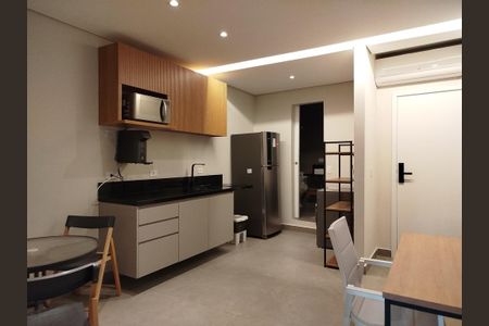 Studio - sala e cozinha de kitnet/studio para alugar com 1 quarto, 30m² em Tatuapé, São Paulo