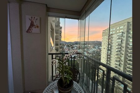 Varanda da Sala de apartamento à venda com 1 quarto, 55m² em Alphaville Conde Ii, Barueri