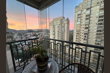 Varanda da Sala de apartamento à venda com 1 quarto, 55m² em Alphaville Conde Ii, Barueri