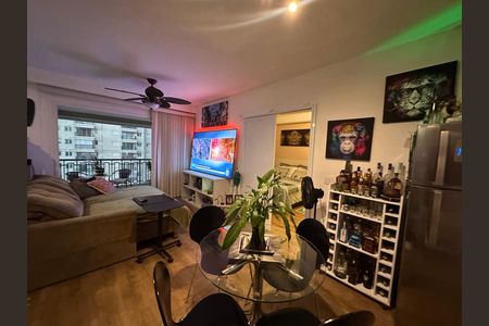Sala de apartamento à venda com 1 quarto, 55m² em Alphaville Conde Ii, Barueri