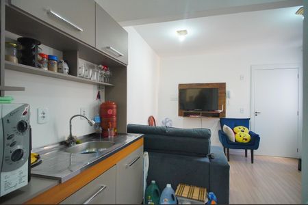 Sala/Cozinha de apartamento à venda com 2 quartos, 48m² em Campina, São Leopoldo