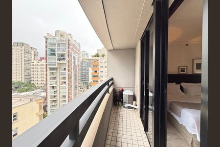 Studio à venda com 33m², 1 quarto e 1 vagaVaranda